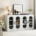 Buffet Cabinet with Storage, 63“ Modular Accent Sideboard Modern Credenza with by Belandi