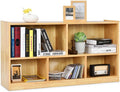 Tangkula 5 Cube Bookcase, 2 Tier Wooden Storage Open Bookshelf, Kid's Playroom by TANGKULA