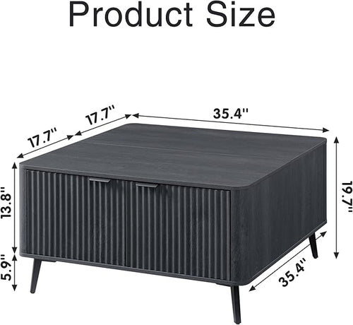 35.4" Lift Top Coffee Table - Image 2
