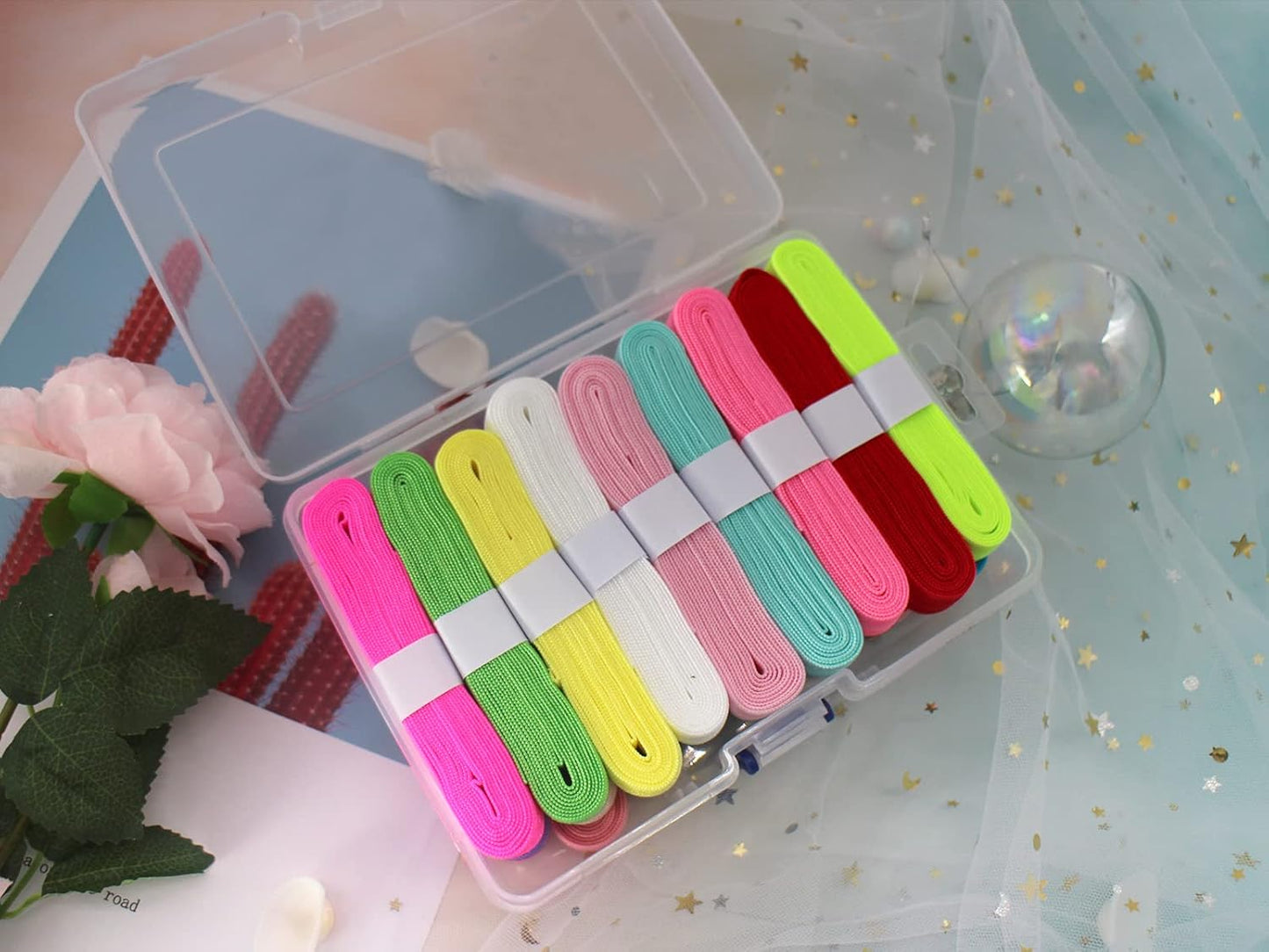 6-Piece Clear Plastic Storage Box with Snap-Tight Latch - Organizer Container for Pencils, Puzzles, Small Toys, Jewelry Making & Sewing Crafts (Small Size)