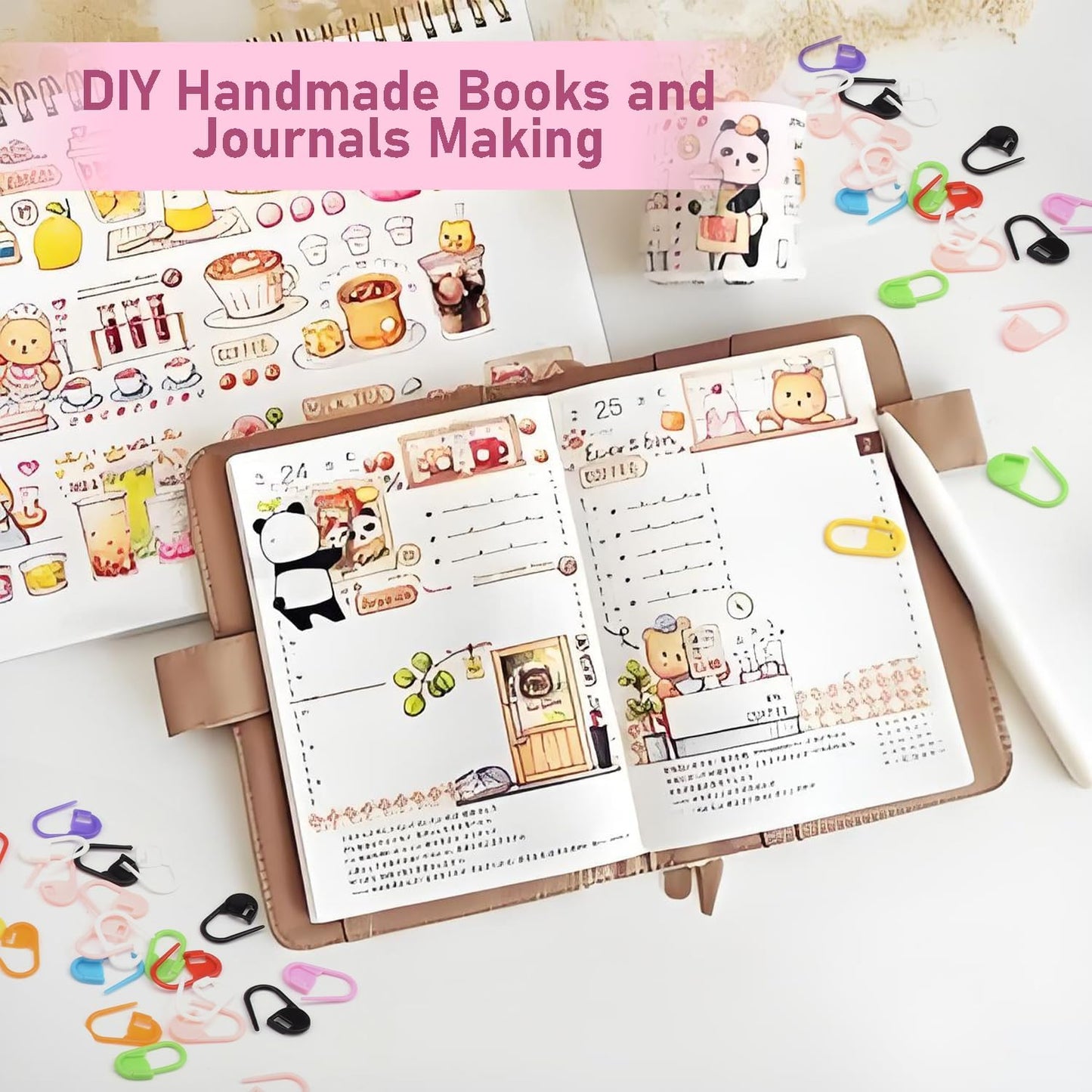 150pcs Assorted Colors Crochet Stitch Markers for Crocheting, Crochet Marker for Crocheting Knitting Yarn Crafts Weaving Locking Plastic Safety Pins Yarn Pins Knitting Supplies Accessories