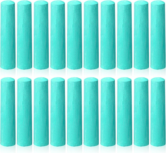 20 Pcs Sidewalk Chalks for Kids Non Toxic Jumbo Chalk for Party Gift Outdoor Art Classroom Play Painting (Green)