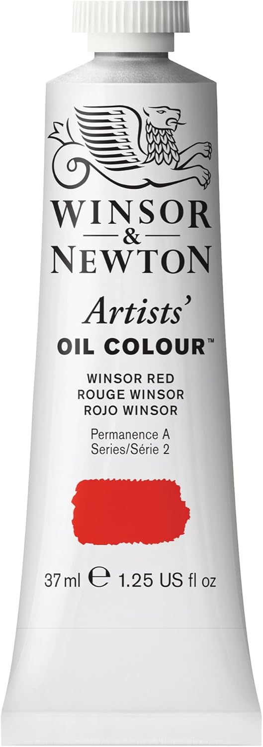 Winsor & Newton Artists' Oil Color, 37ml (1.25 oz) Tube, Winsor Red