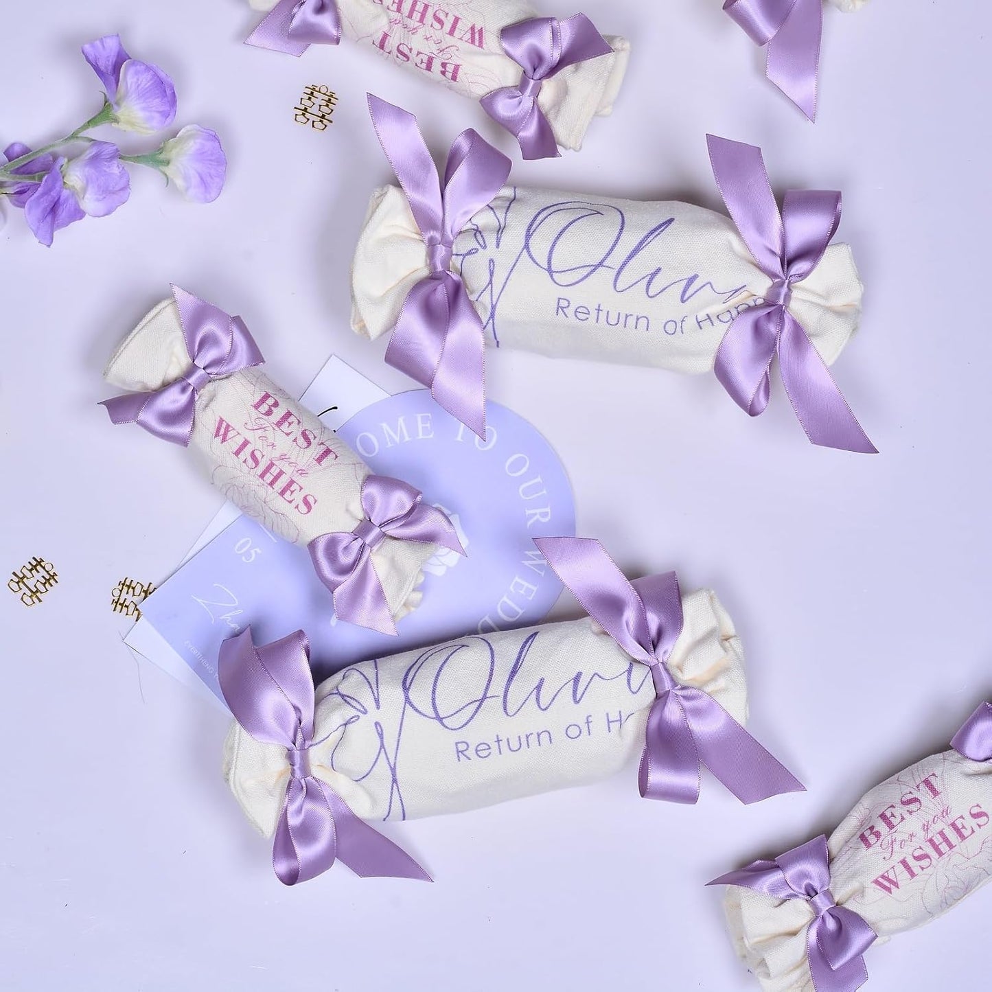 YAMA Light Purple Double Faced Satin Ribbon 1 Inch 25 Yards Lavender Ribbon for Crafts Bows Flower Bouquet Wedding Home Decor Gift Wrapping