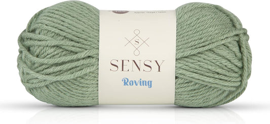 Sensy Roving Yarn, 3.5 oz, 132 Yards, Gauge 5 Bulky (Lily Pad)