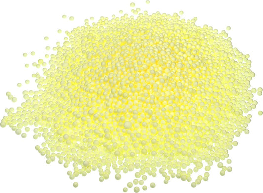 MECCANIXITY Foam Beads Foam Balls 4-6mm for Wedding and Party Decorations, Tiny Packing Balls, Arts DIY Crafts Supplies (Yellow,1 Pack Approx 5000pcs)