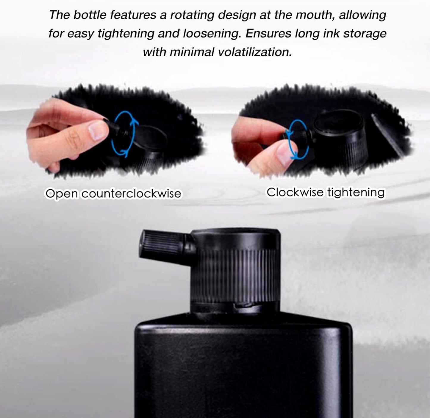 500 ML/16.9 OZ Calligraphy and Sumi Liquid Ink - Versatile Elegance for Chinese Traditional Art Works and Japanese Brush Art