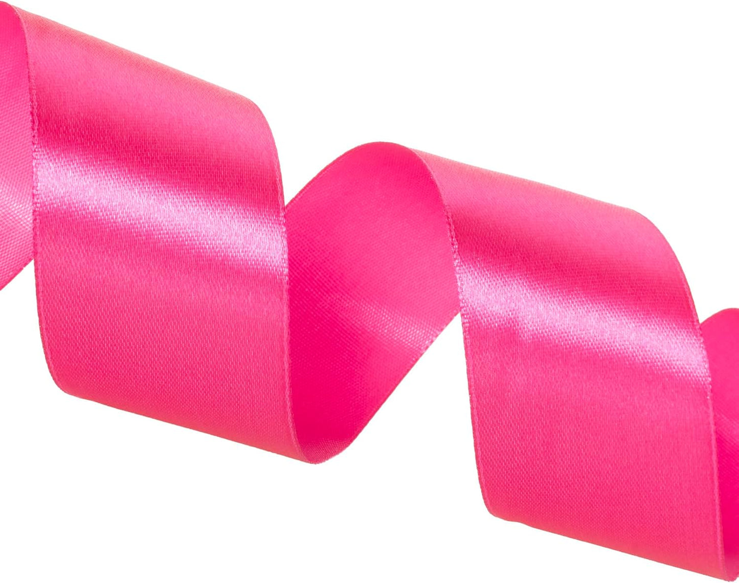 1 1/2 Inch Rose Red Solid Satin Ribbon, 50 Yards Craft Fabric Ribbon for Gift Wrapping Floral Bouquets Wedding Party Decoration