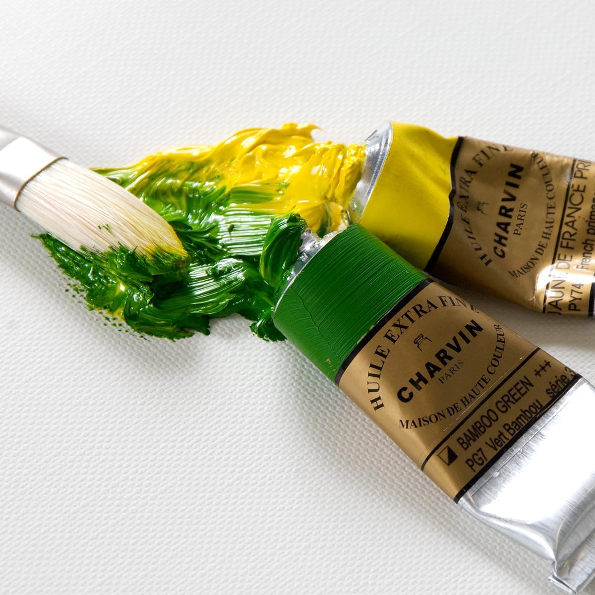 Charvin Extra Fine Oil Paint, French Yellow Deep 150 ml - Triple-Milled, Rich Texture, Poppy Oil-Based, Light-Fast, Handmade, Archival Quality