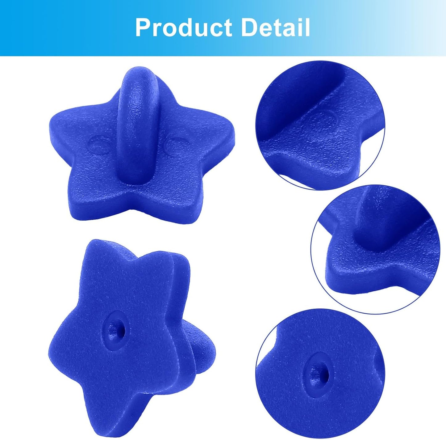 100 Pack Star Shape Rubber Pin Backs, Lapel Pin Backing Locking Pin Keepers, Brooch Holder for Uniform Badge Hat Tie（Dark Blue）