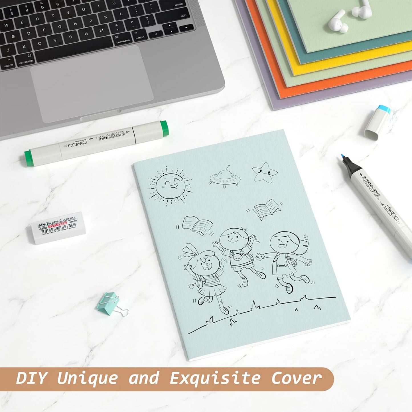 Journaling Notebooks A5 College Ruled Notebook 16 Pack Lined Small Kraft Notebooks Bulk 8.3x5.5 Inches, 16 Colors Composition Notebooks Writing Journal School Supplies for Work and Travel