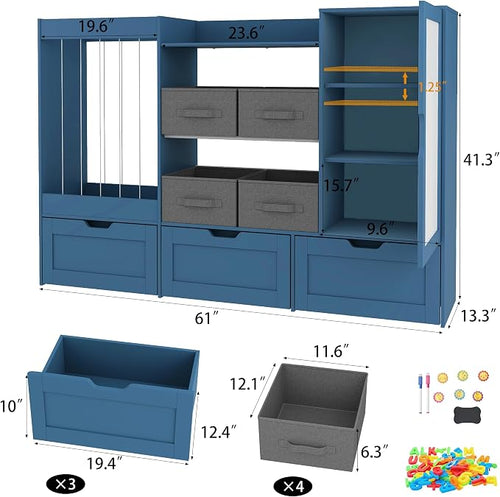 61" W Kids Toy Storage Organizer - Image 2