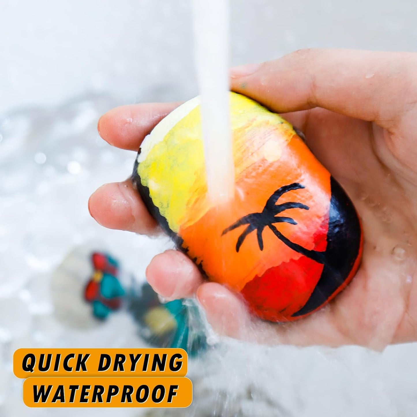 White Paint Pens Paint Markers - 12 Pack Permanent Quick Dry Waterproof Marker Pens for Rocks Wood Fabric Plastic Canvas Glass Mugs Metal Tire Stone