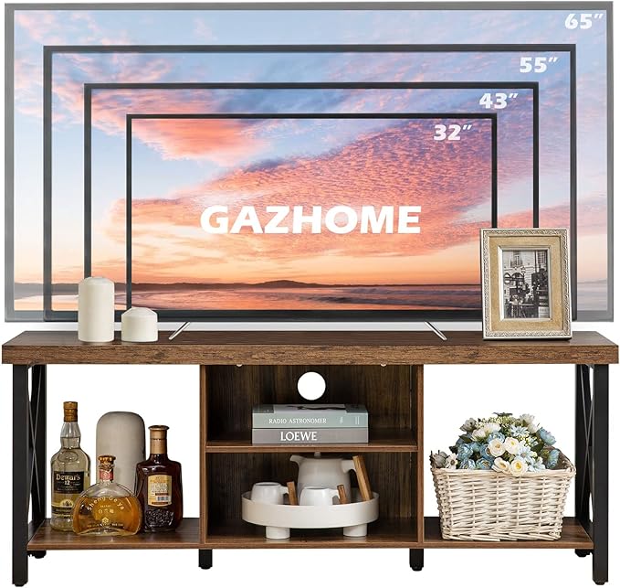 GAZHOME TV Stand for TV up to 55 Inches, TV Cabinet - Image 4