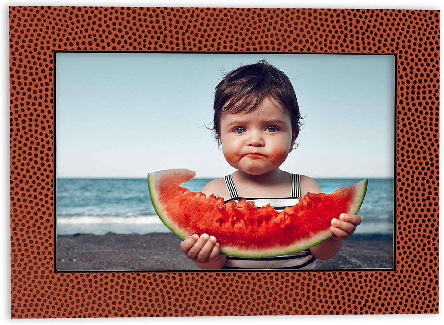 Pack of 25 Acid Free 8x10 Mats Bevel Cut for 5x8 Photos - Football Texture Precut Matboards With Backing Boards and Clear Photo Mat Bags For Pictures, Photos, Framing - 4-ply Thickness