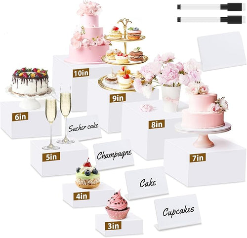 8Pcs Buffet Risers, Large Food Risers by Unknown