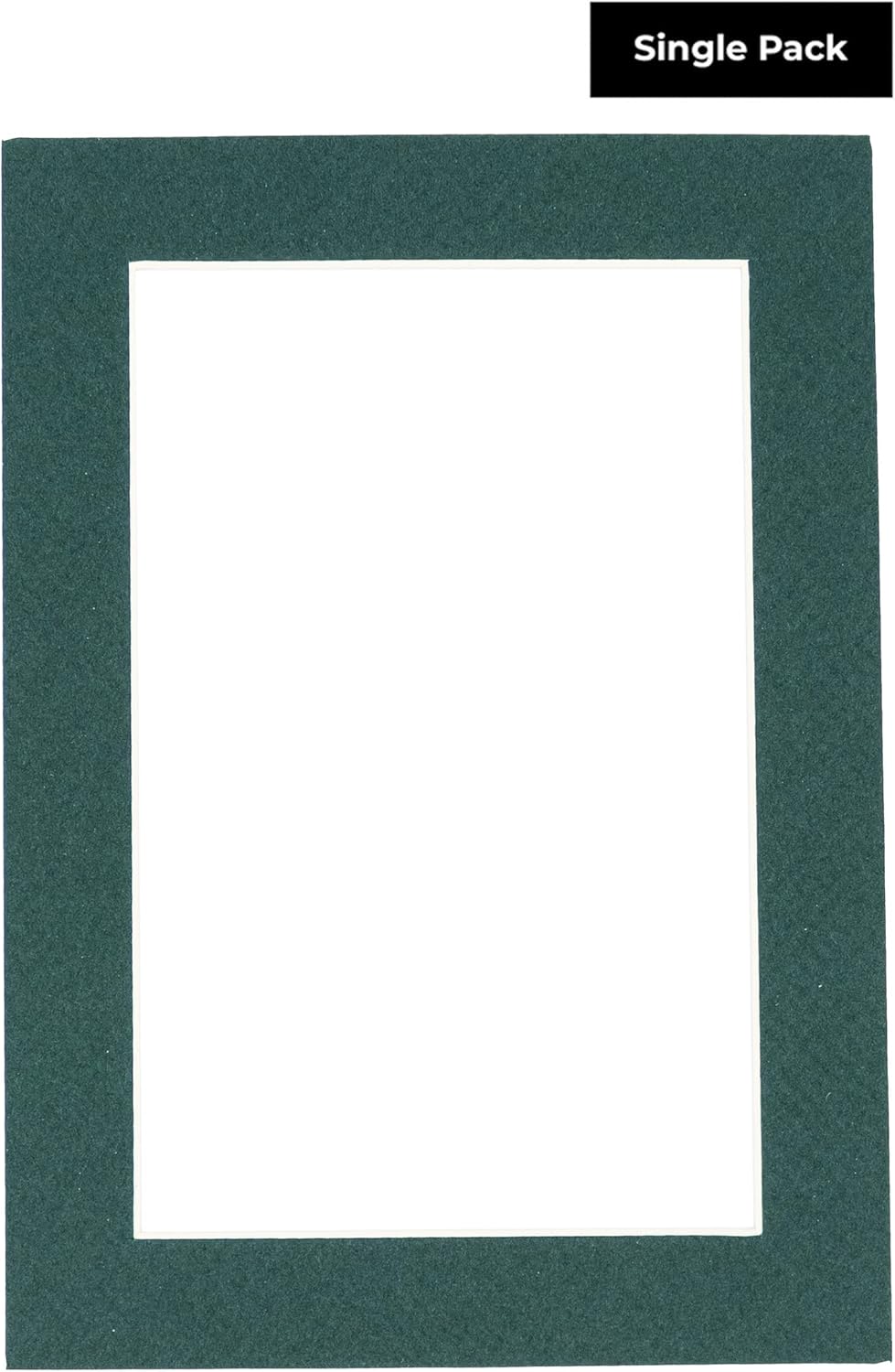8.5x11 Mat Bevel Cut for 7x9 Photos - Acid Free Forest Green Precut Matboard - For Pictures, Photos, Framing - 4-ply Thickness