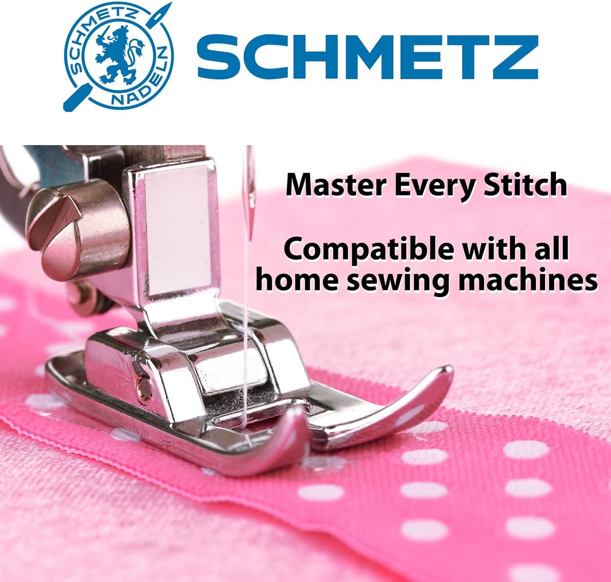 SCHMETZ Universal Sewing Machine Needles - Size 110/18, 5-Needle Cards, Pack of 10