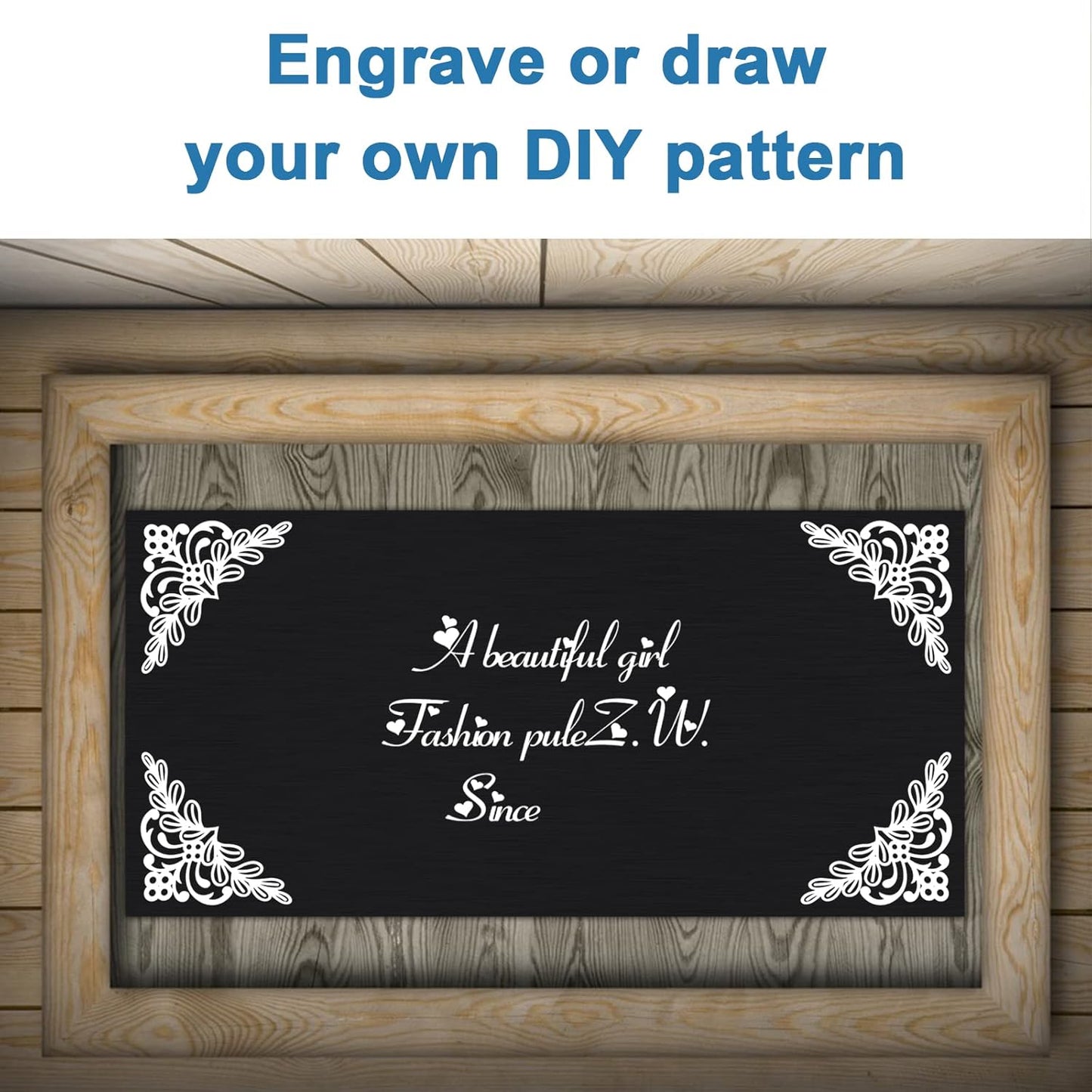 2Pack Anodized Aluminum Sheet 6 x 12 x 1/16(0.06") Inch Black Anodized Aluminum Metal Plates Engraving Blanks for Laser Engraving, DIY, 1.5MM Thin Decorative Aluminum Metal Sheets for Crafting