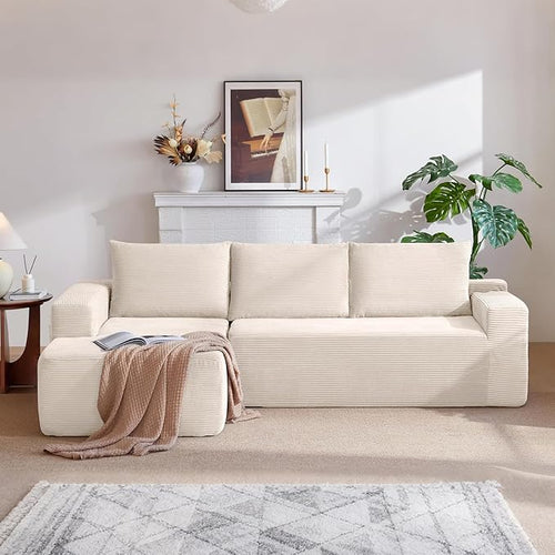 96" Cloud Sectional Couch, Modern Modular Sectional Sofa by HANXIN