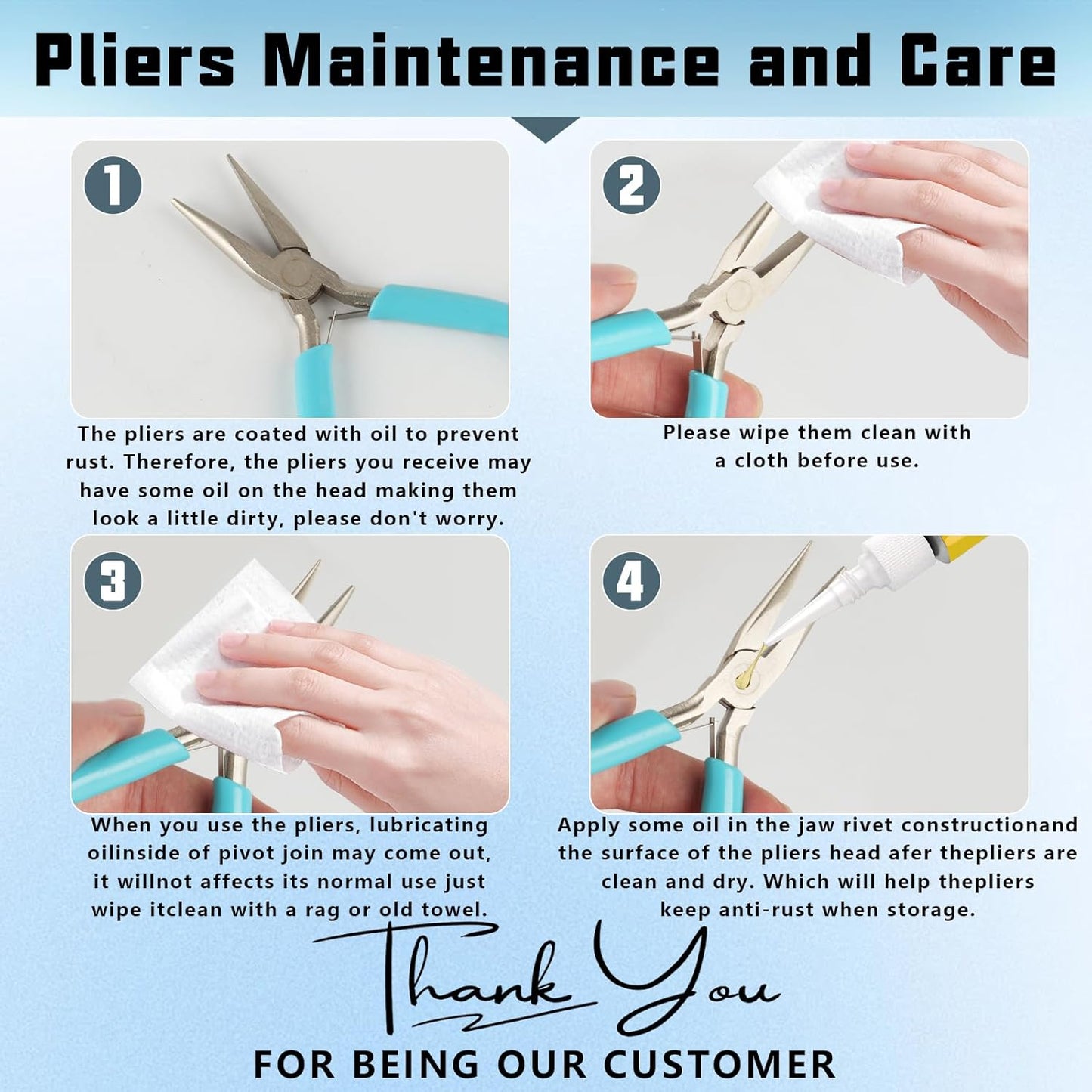 4 Pack Jewelry Making Pliers Tools Set, Jewelry Making Needle Nose Chain Nose Round Bent Pliers Wire Cutter for Bracelet Beading DIY Craft Jewelry Making Supplies