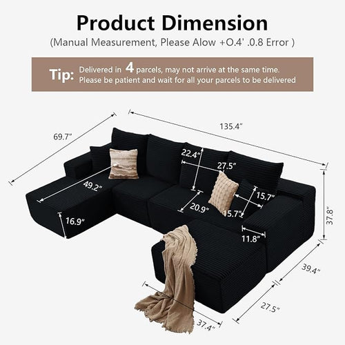 135" Modular Sectional Sofa - Image 2