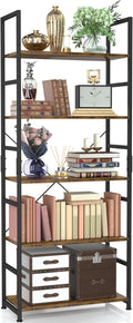 NUMENN 5 Tier Bookshelf, Tall Bookcase Shelf Storage Organizer, Modern Book by NUMENN