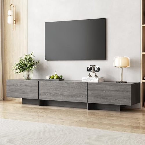 76.4'' Modern TV Stand for Living Room, Mid Century Modern TV Console, by ukaocai