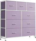 WLIVE 9 Drawer Dresser, Fabric Storage Tower by WLIVE