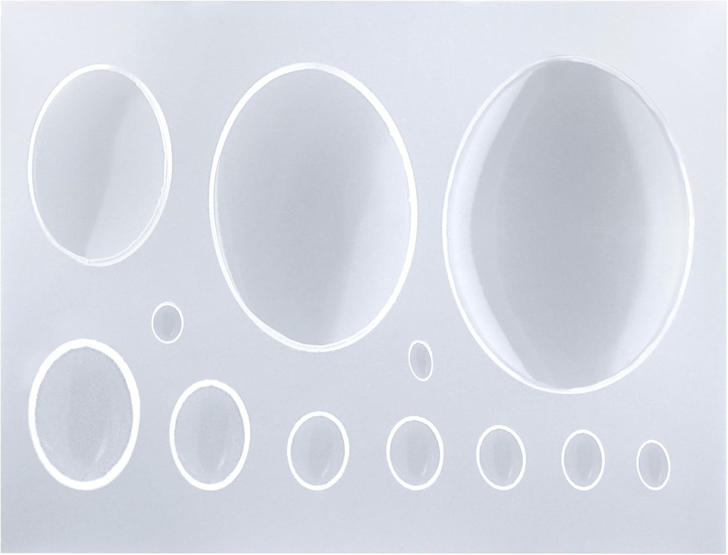 FUNSHOWCASE Oval Cabochon Resin Epoxy Silicone Mold