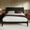 Merax King Size Bamboo Platform Bed, Mid-Century Modern Bed Frame by Merax