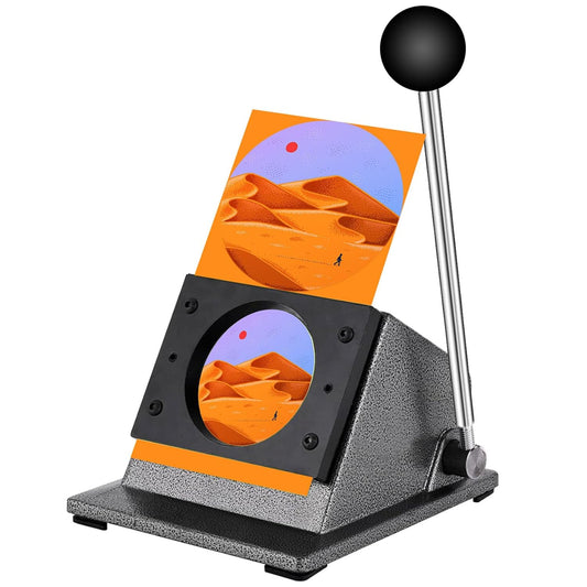 1"/25mm Button Paper Cutter 1.38"/35mm Circle Cutter Paper Puncher Precise Graphic Punch Die Cutter Cuts for Making 1-inch/25mm Buttons