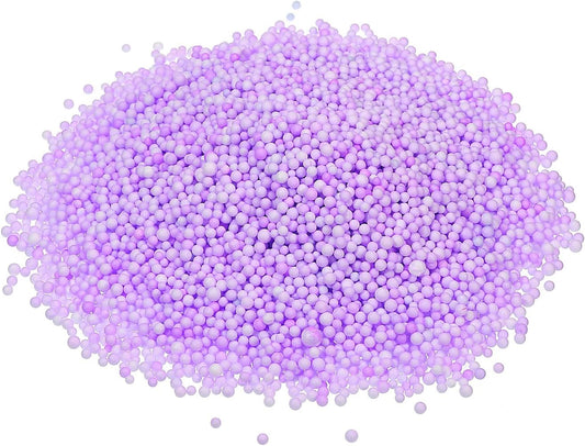 MECCANIXITY Foam Beads Foam Balls 2-3mm for Wedding and Party Decorations, Tiny Packing Balls, Arts DIY Crafts Supplies (Purple,1 Pack Approx 8000pcs)