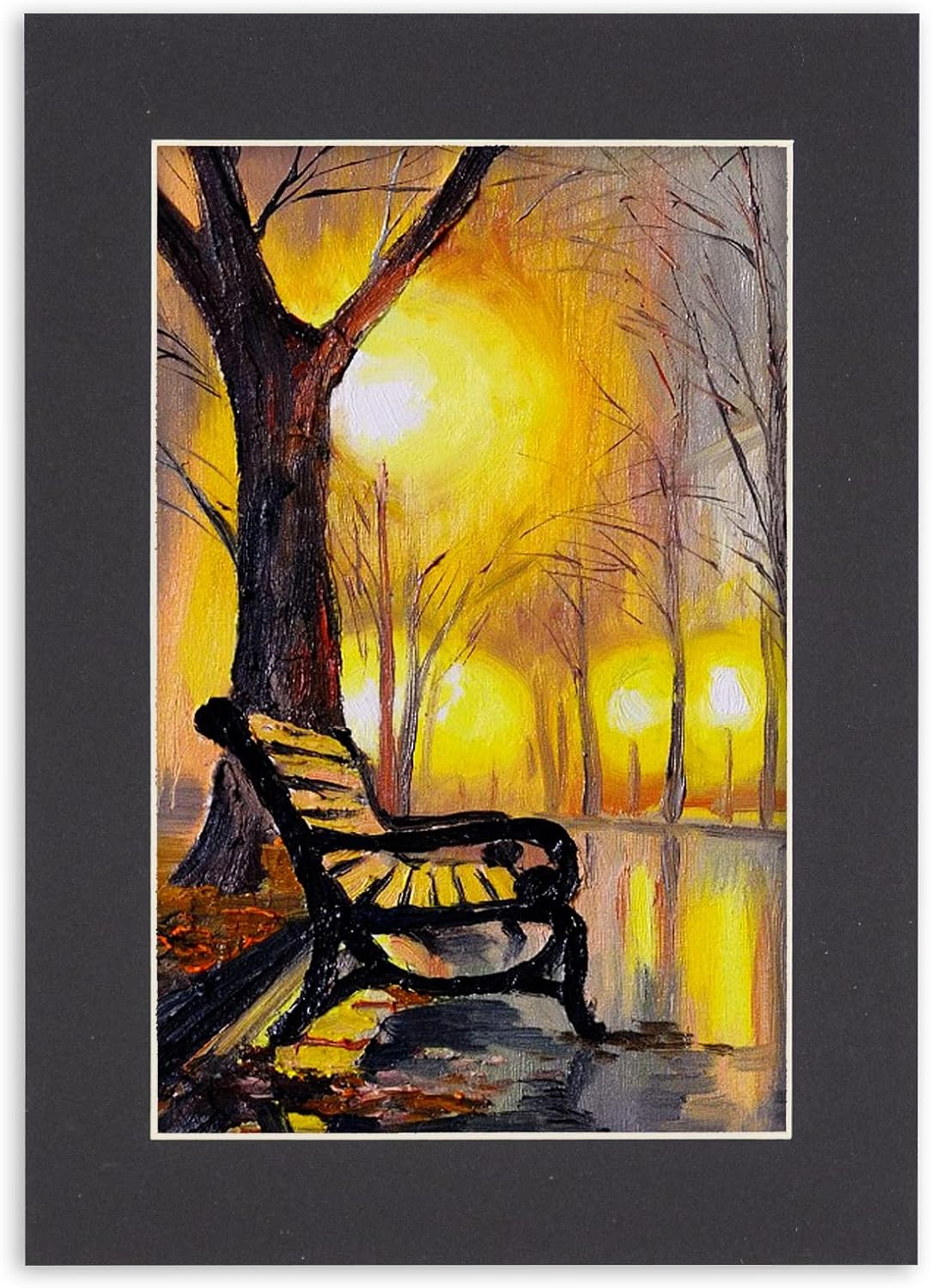 Poster Palooza 8x10 Mat Bevel Cut for 5x8 Photos - Acid Free Black Precut Matboard With Backing Board and Crystal Clear, Self Seal Photo Mat Bag - For Pictures, Photos, Framing - 4-ply Thickness