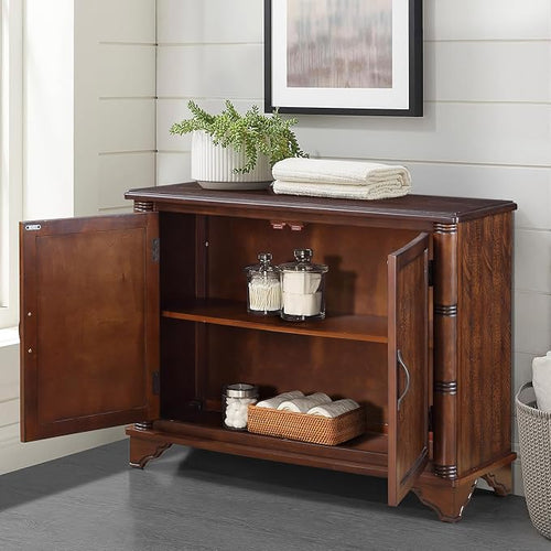 40" Solid Wood Buffet Storage Cabinet, Vintage Console Table - Image 2
