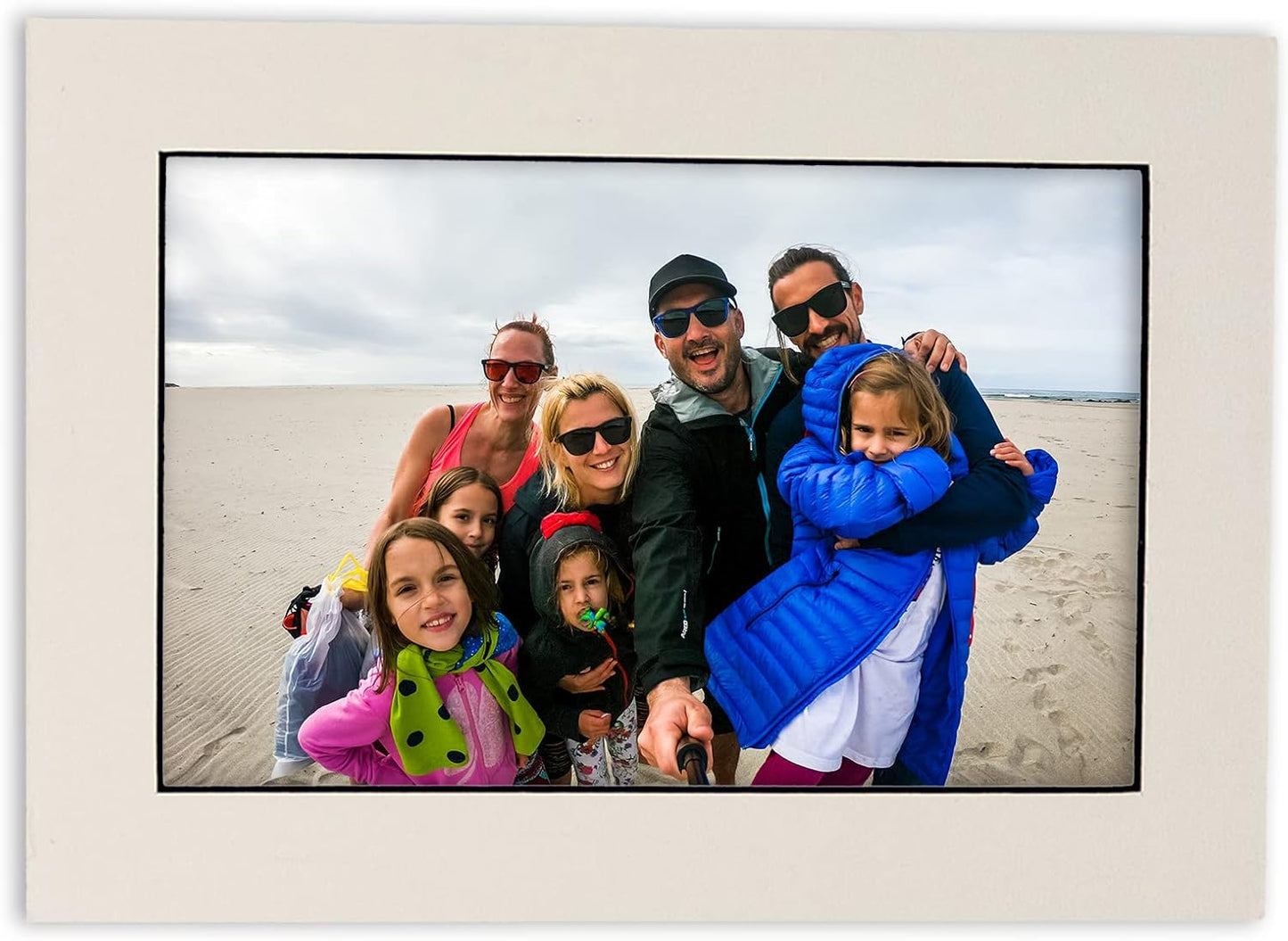 Pack of Ten Acid Free 11x14 Mats Bevel Cut for 8.5x11 Photos - White With Black Core Precut Matboards With Backing Boards and Self Seal Bags for Pictures, Framing - 4-ply Thickness