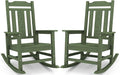 SERWALL Oversized Rocking Chair Set of 2 Outdoor, HDPE Outdoor Rocking Chair by SERWALL