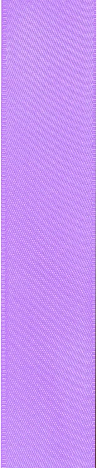 LIUYAXI Light Purple Double Faced Satin Ribbon, 1" X Continuous 25 Yards, Ribbons Perfect for Gift Wrapping Wedding Bouquet Decor DIY Craft Bow Making & Other Projects
