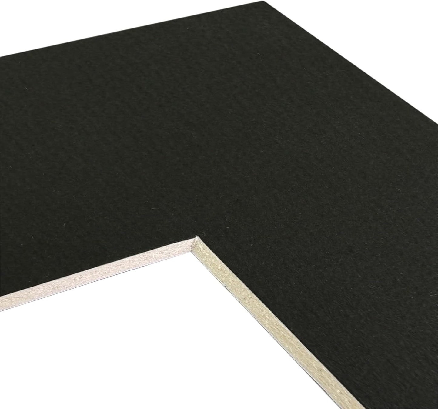 Craig Frames B404 Pre-Cut Mat Board for 20x20 Print, 24x24, Textured Black