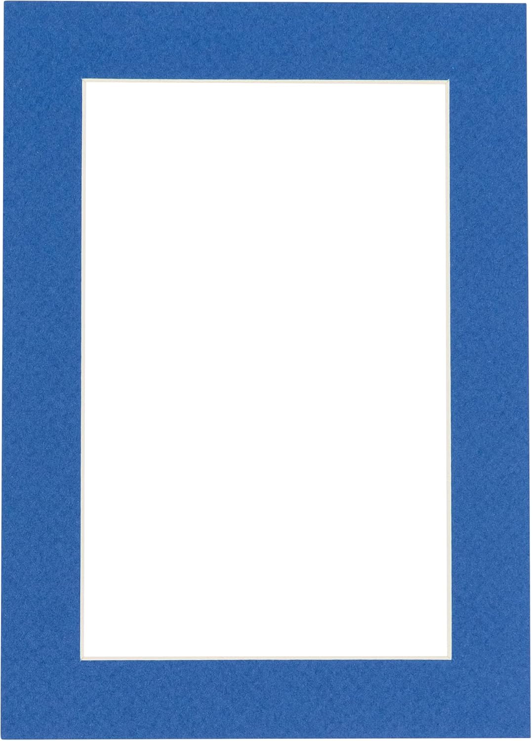 8.5x11 Mat Bevel Cut for 7x9 Photos - Acid Free Royal Blue Precut Matboard - For Pictures, Photos, Framing - 4-ply Thickness
