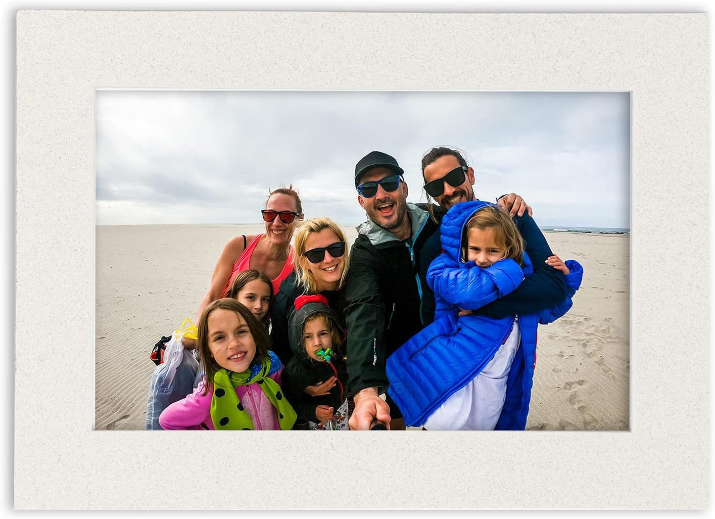 Pack of 25 Acid Free 8.5x11 Mats Bevel Cut for 7x9 Photos - Oyster Shell White Precut Matboards For Pictures, Photos, Framing - 4-ply Thickness