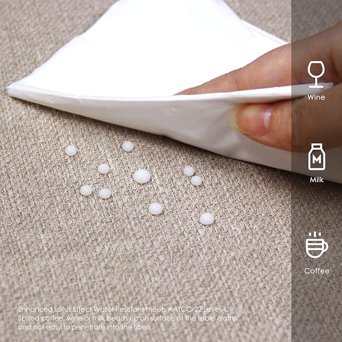 BALCONY & FALCON Rectangle Tablecloth，Washable Wrinkle Resistant and Water - Image 3