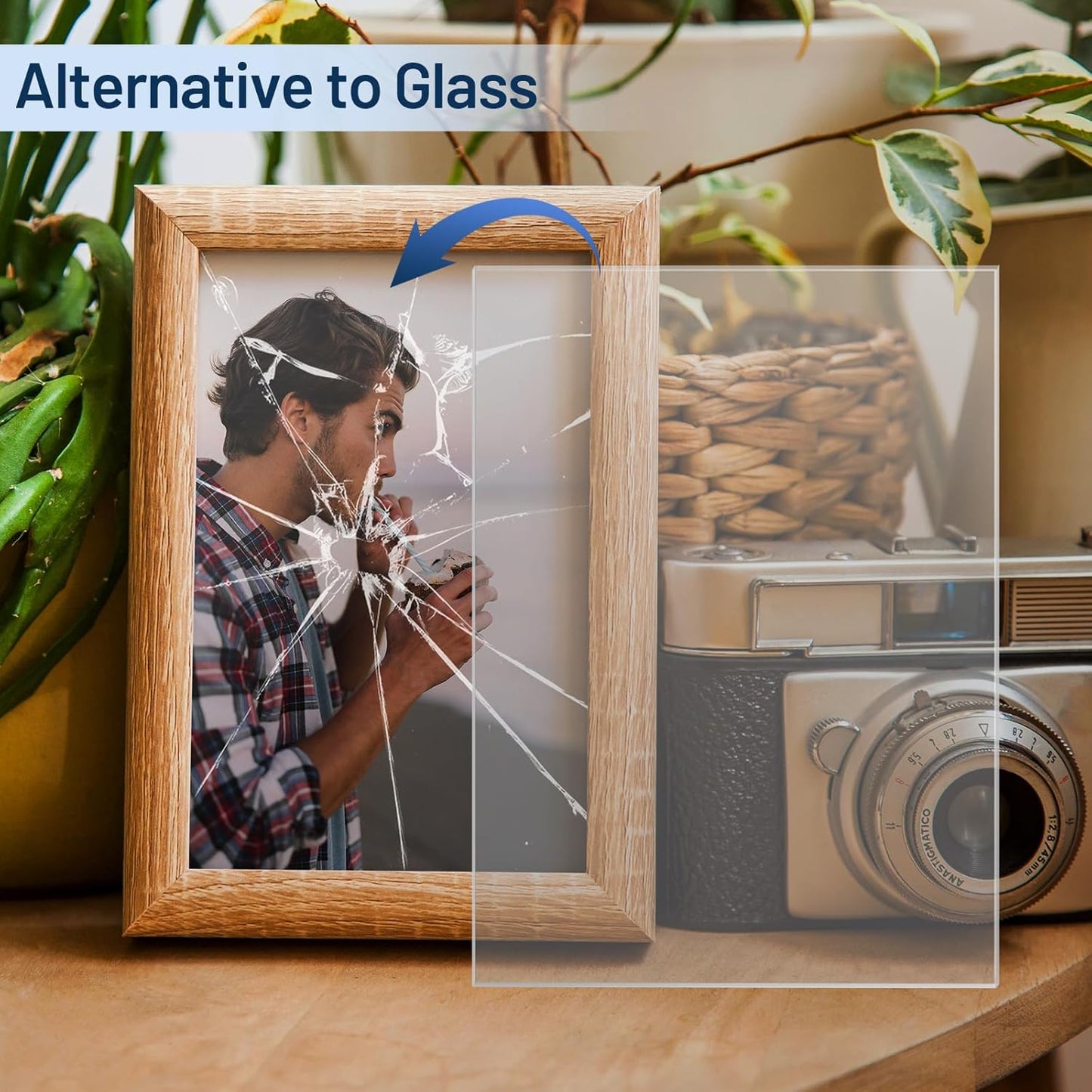 10 Pack 12”x12” x0.04” Clear PET/Plexiglass Sheet, INDSTONE Transparent Flexible Plastic Sheet 12x12, Clear Plastic Sheet for Crafts, Picture Frames, Painting, Sign Blank