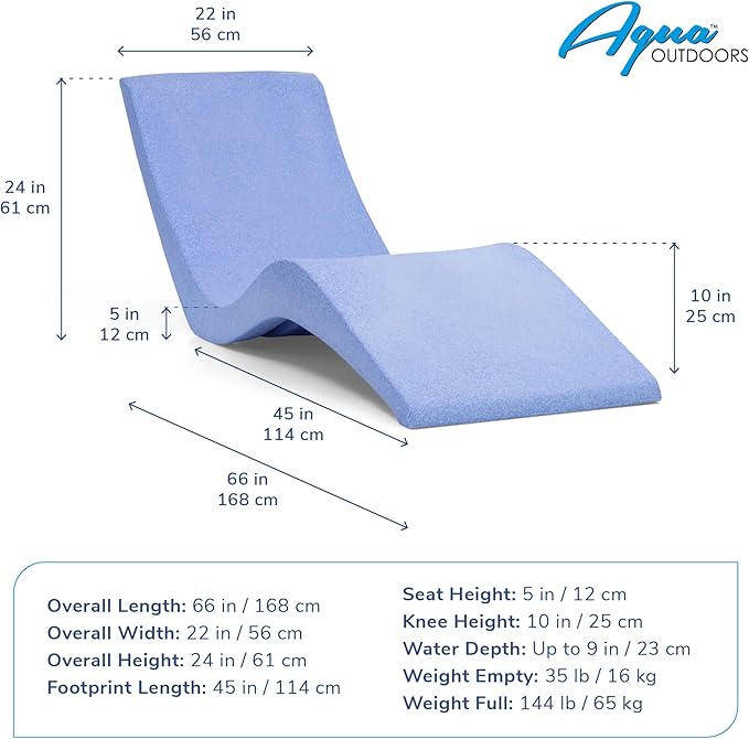 Aqua Outdoors- in-Pool Chaise Lounger - Image 3