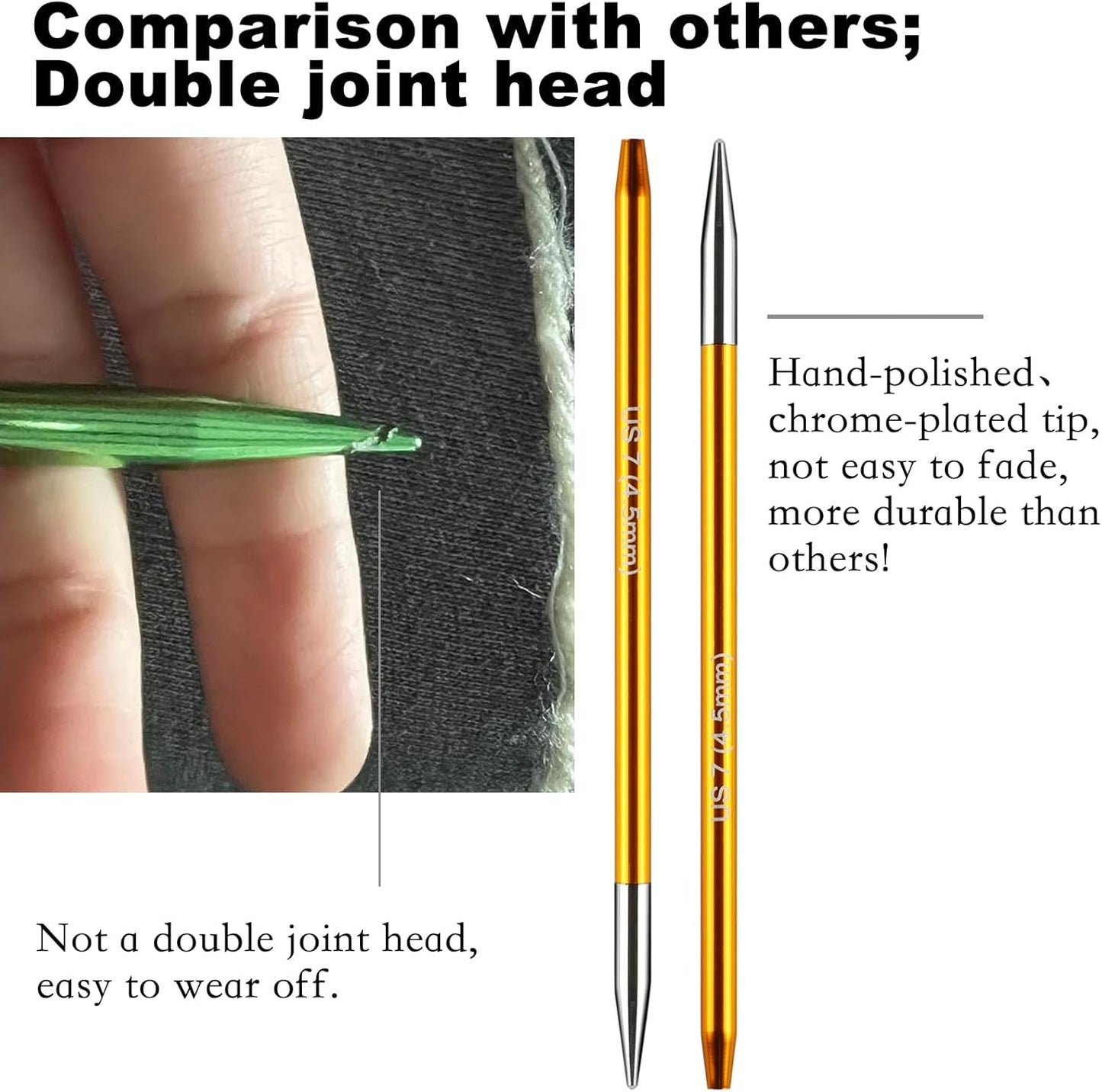 Svartur Interchangeable Circular Knitting Needles Set, with Multicolored Circular Knitting Needles and Cables, Accessories and Knitting Needle Storage Case, 9 Pairs