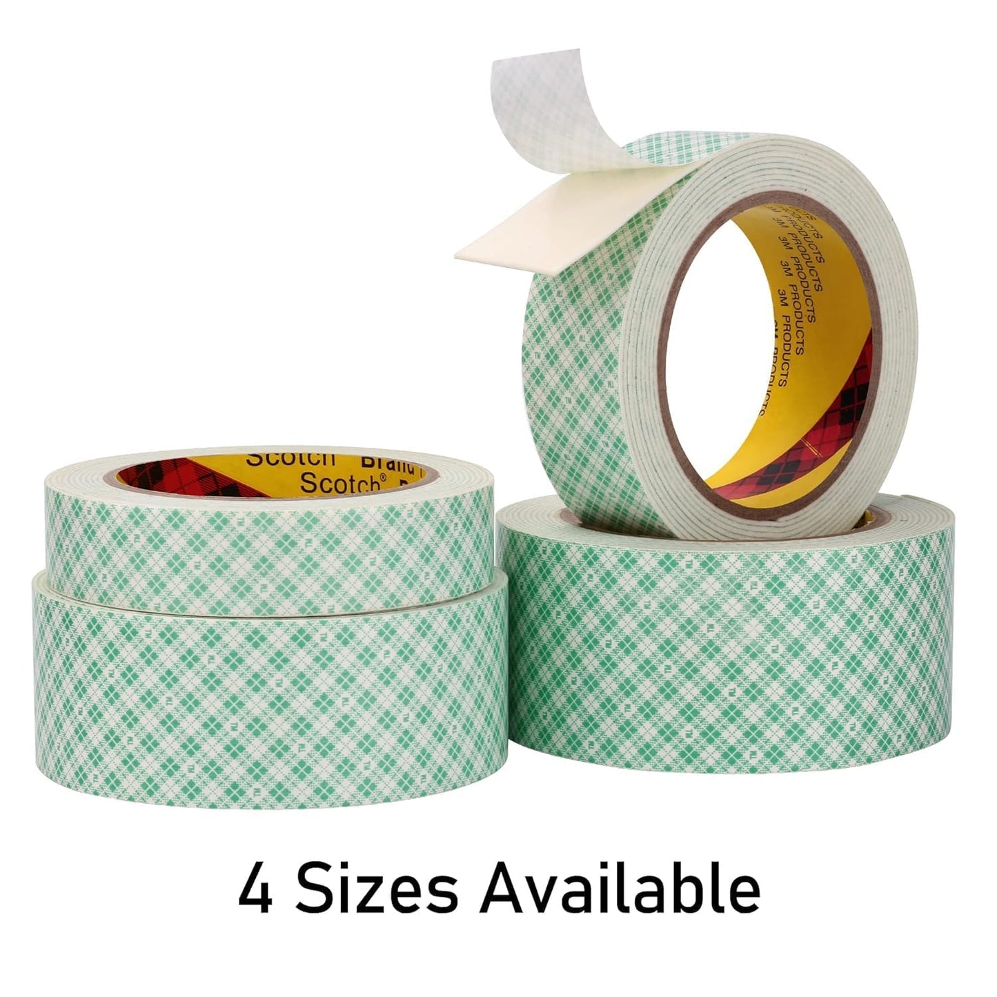 Double Sided Foam Tape 0.75" x 10Ft 2 Pack White Double Coated Urethane Adhesion Polyurethane Tape for Bonding Attaching Mounting Interior Signage Nameplates DIY Card
