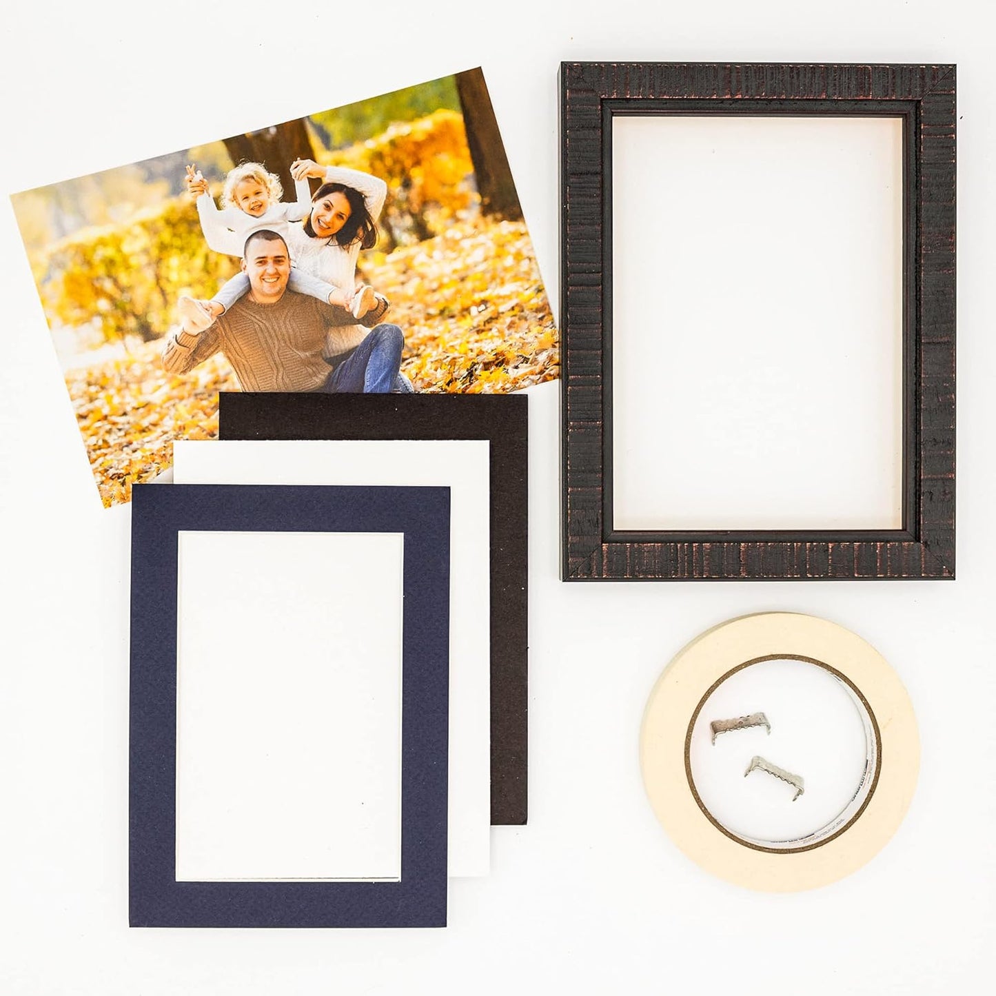 11x14 Mat for 8.5x11 Photo - Precut Navy Picture Matboard for Frames 11 x 14 Inches - Bevel Cut Matte to Display Art 8.5 x 11 Inches - Acid Free Pack of 100 MATS with Backing Boards & Clear Bags