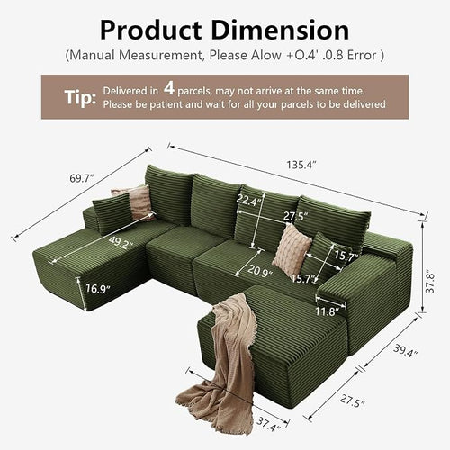 135" Modular Sectional Sofa - Image 2