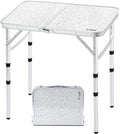 Yriuat Folding Camping Table 2ft Portable Picnic Table Adjustable Height Small by Yriuat