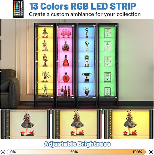 5-Tier Glass Display Cabinet - Image 2
